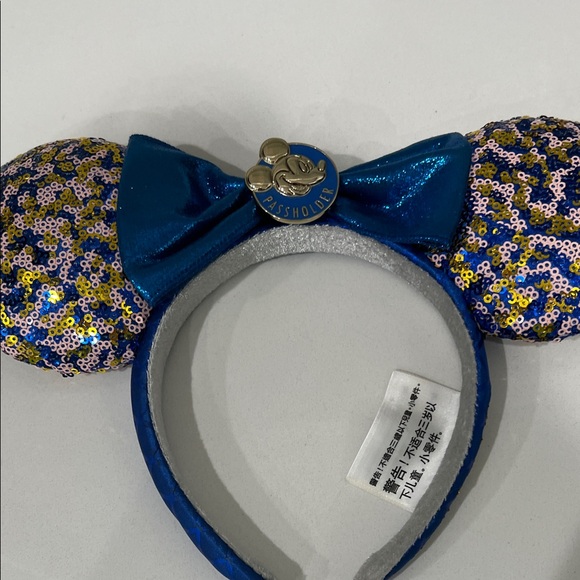 Disney Blue and Gold Sequin Minnie Mouse Ears